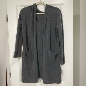 Women’s goodthreads hooded cardigan. Medium, gray.